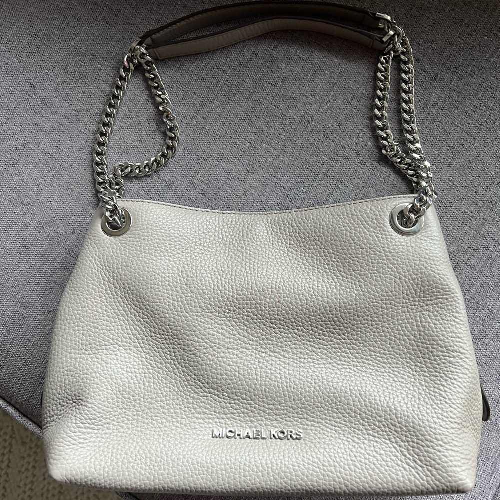 Michael Kors Medium Jet Set Chain Shoulder Bag in Grey Cement